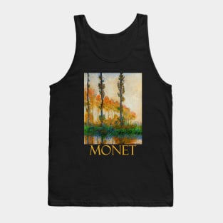 The Three Trees, Autumn by Claude Monet Tank Top